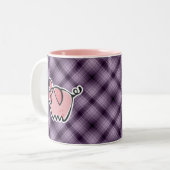 Tasse 2 Couleurs Porc pourpre (Devant gauche)