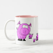 Tasse 2 Couleurs Porcs (Gauche)