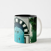 Tasse 2 Couleurs Porte bleue tunisienne (Devant droit)