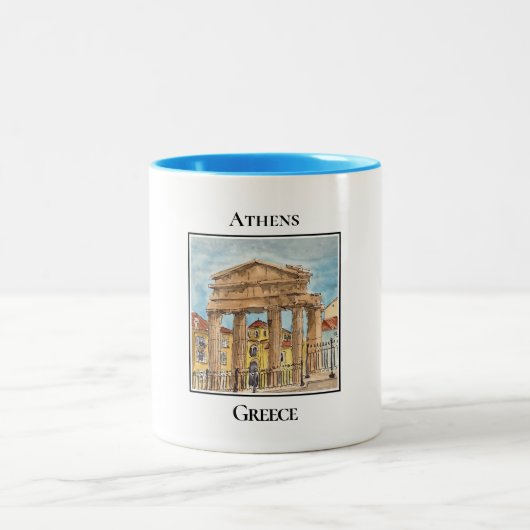 Tasse 2 Couleurs Porte d'Athéna Archegetis, Athènes, Grèce (Centre)