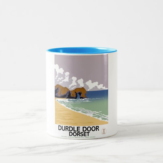 Tasse 2 Couleurs Porte de Durdle Dorset (Centre)