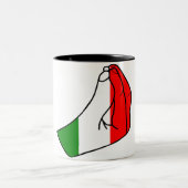 Tasse 2 Couleurs Porte-doigt (Centre)