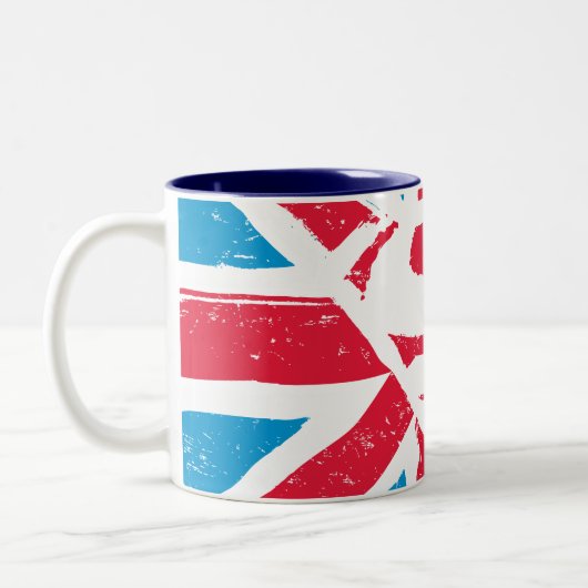 Tasse 2 Couleurs Porté S-Shield sur le drapeau (Gauche)