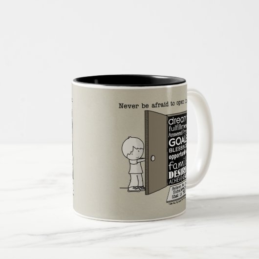 Tasse 2 Couleurs Portes ouvertes (Devant droit)