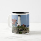 Tasse 2 Couleurs Portland Head Light, Cape Elizabeth, Maine, (Devant gauche)