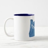Tasse 2 Couleurs Portland, Oregon Wood Grain (Gauche)