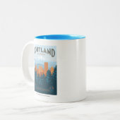 Tasse 2 Couleurs Portland, OU (Devant gauche)