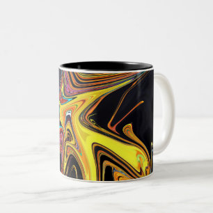 Tasse 2 Couleurs Portrait abstrait marbré