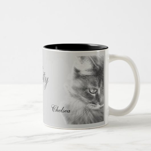 Tasse 2 Couleurs Portrait "Angel Kitty" (Droit)