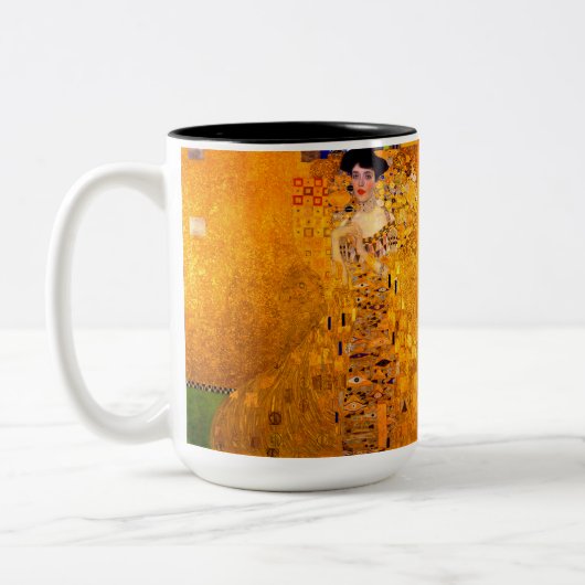 Tasse 2 Couleurs Portrait d'Adele Bloch Bauer par Gustav Klimt (Gauche)