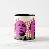 Tasse 2 Couleurs Portrait d'art rose Poutine Pop (Centre)
