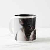 Tasse 2 Couleurs Portrait de chien (Devant gauche)