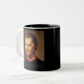 Tasse 2 Couleurs Portrait de Machiavel 1 (Devant gauche)