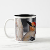 Tasse 2 Couleurs Portrait de pivert (Gauche)