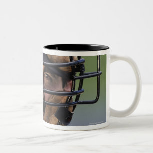 Tasse 2 Couleurs Portrait du port d'arbitre de base-ball protecteur