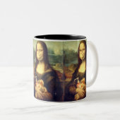 Tasse 2 Couleurs Portrait du virus Corona (Devant droit)