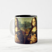 Tasse 2 Couleurs Portrait du virus Corona (Devant gauche)