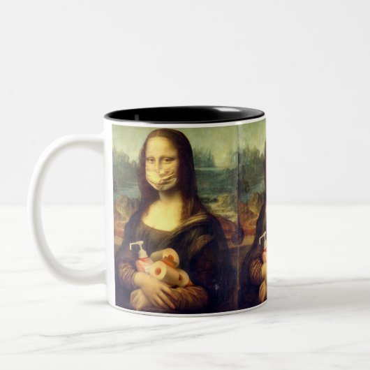 Tasse 2 Couleurs Portrait du virus Corona (Gauche)