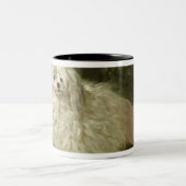 Tasse 2 Couleurs Portrait d'un caniche (Centre)