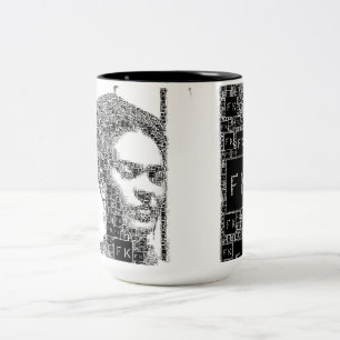 Tasse 2 Couleurs Portrait noir et blanc de Frida Kahlo