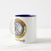 Tasse 2 Couleurs Portrait présidentiel de joint d'Obama (Devant gauche)