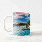 Tasse 2 Couleurs Portree Isle of Skye Scotland (Gauche)