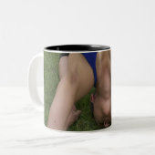 Tasse 2 Couleurs Pose de pigeon (Devant gauche)