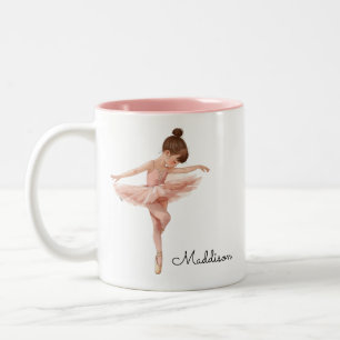 Tasse 2 Couleurs Pose fille Ballerina personnalisée