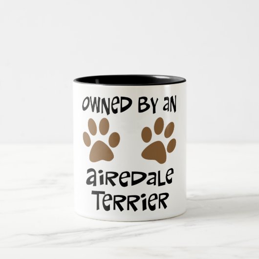 Tasse 2 Couleurs Possédé par Airedale Terrier (Centre)