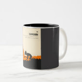 Tasse 2 Couleurs Poster de cryptozoologie de chupacabra (Devant droit)