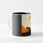 Tasse 2 Couleurs Poster de cryptozoologie de chupacabra (Devant gauche)