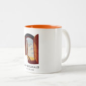 Tasse 2 Couleurs poster de ski Grindelwald Suisse (Devant droit)