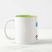 Tasse 2 Couleurs Poster de voyage de Lough Funshinagh Irlande. (Gauche)