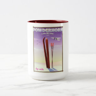Tasse 2 Couleurs Poster de voyage Powderhorn Colorado