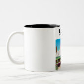 Tasse 2 Couleurs poster de voyage Texel Pays-Bas (Gauche)