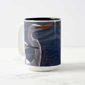 Tasse 2 Couleurs Poster des aigrettes (Devant gauche)