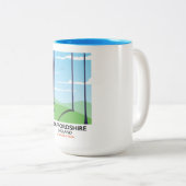 Tasse 2 Couleurs Poster du train Staffordshire England (Devant droit)