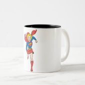 Tasse 2 Couleurs Poteau superfille 8 (Devant droit)