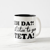 Tasse 2 Couleurs POTENTIEL D'OXYDATION-RÉDUCTION DA ? ! Écoutez (Devant droit)