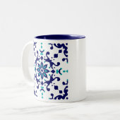 Tasse 2 Couleurs Poterie bleue de Multan (Devant gauche)