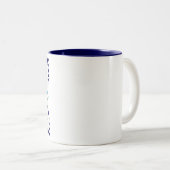 Tasse 2 Couleurs Poterie bleue de Multan (Devant droit)