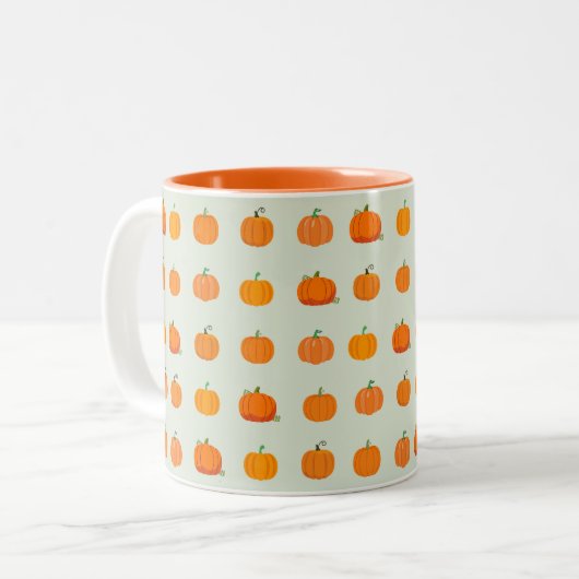 Tasse 2 Couleurs Potiron Patch (Devant gauche)