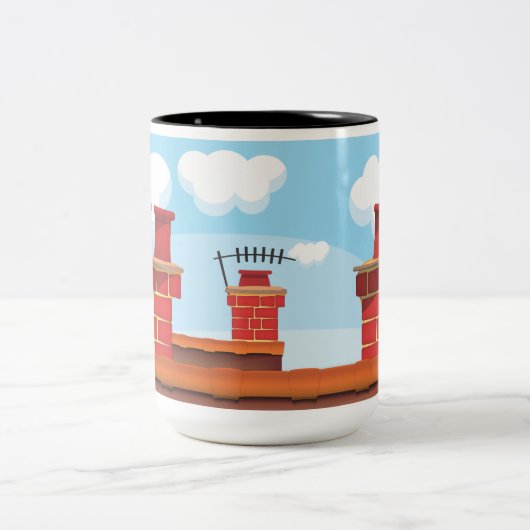 Tasse 2 Couleurs Pots Chimney (Centre)