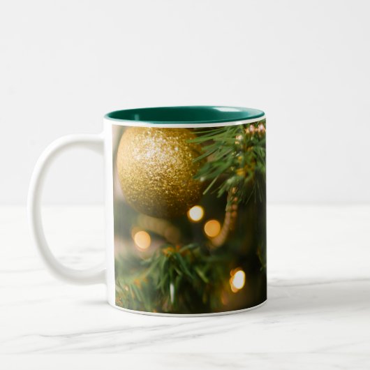 Tasse 2 Couleurs Poubelles de Noël (Gauche)