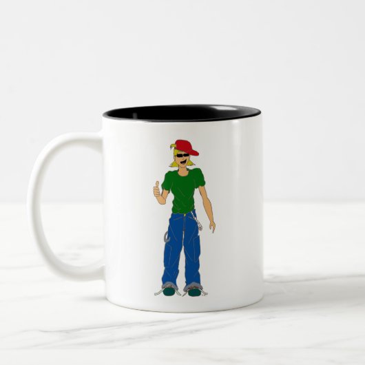 Tasse 2 Couleurs pouce haut (Gauche)