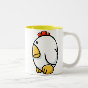 Tasse 2 Couleurs Poulet de bande dessinée