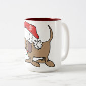 TASSE 2 COULEURS ****POULET DE NOËL POUR VOUS**** (Devant droit)