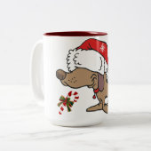 TASSE 2 COULEURS ****POULET DE NOËL POUR VOUS**** (Devant gauche)