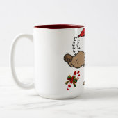 TASSE 2 COULEURS ****POULET DE NOËL POUR VOUS**** (Gauche)