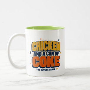 Tasse 2 Couleurs Poulet et une Canette de Coca - Création de Mème S